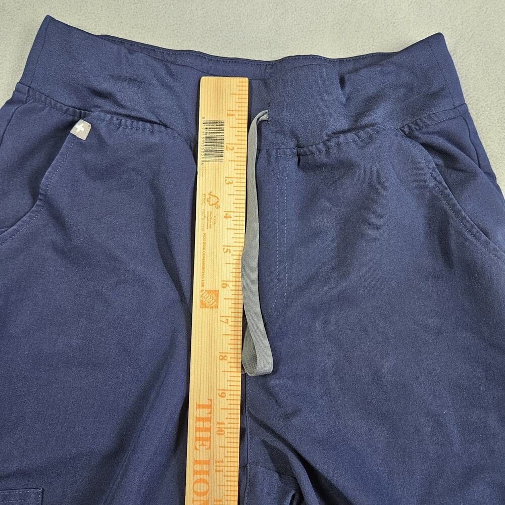 Figs Scrub Pants Women Small Tall Blue High Waist Zamora Jogger Pull On Pockets - Picture 11 of 14